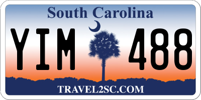 SC license plate YIM488