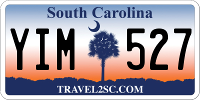 SC license plate YIM527