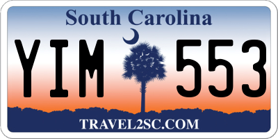 SC license plate YIM553