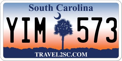 SC license plate YIM573