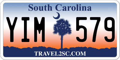 SC license plate YIM579