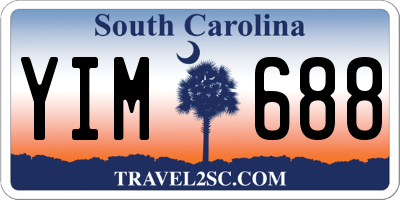 SC license plate YIM688