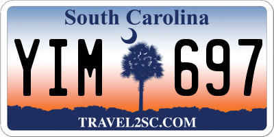 SC license plate YIM697