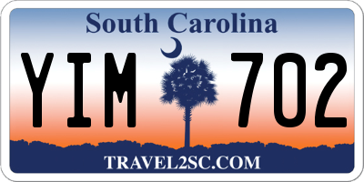 SC license plate YIM702
