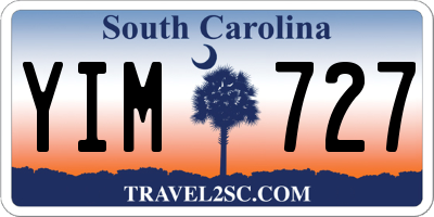 SC license plate YIM727