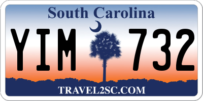 SC license plate YIM732