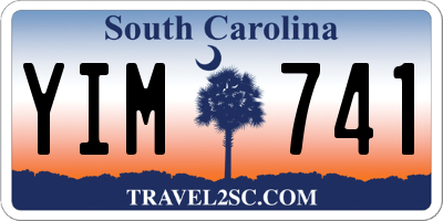 SC license plate YIM741