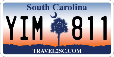 SC license plate YIM811