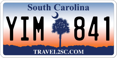 SC license plate YIM841
