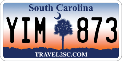 SC license plate YIM873