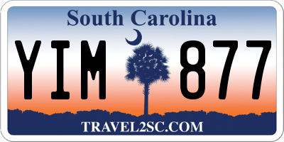 SC license plate YIM877