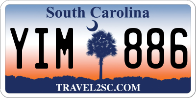 SC license plate YIM886