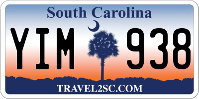 SC license plate YIM938