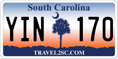 SC license plate YIN170