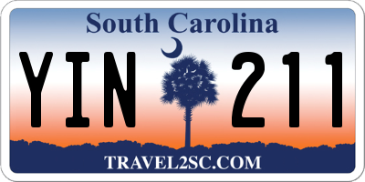 SC license plate YIN211