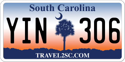 SC license plate YIN306