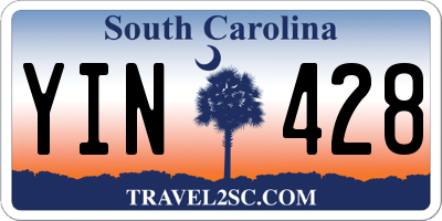 SC license plate YIN428