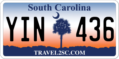 SC license plate YIN436
