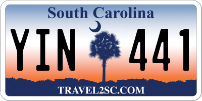 SC license plate YIN441
