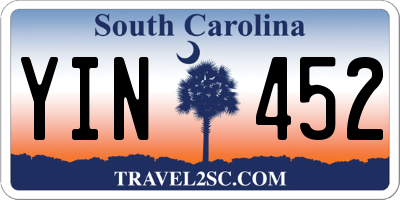 SC license plate YIN452