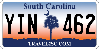 SC license plate YIN462