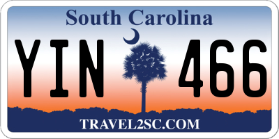 SC license plate YIN466