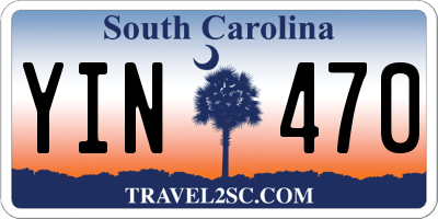 SC license plate YIN470