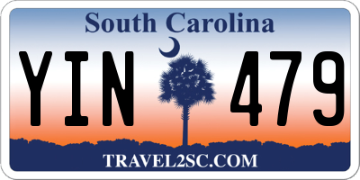 SC license plate YIN479