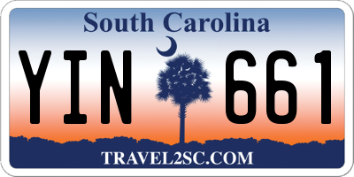 SC license plate YIN661