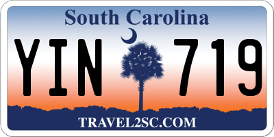 SC license plate YIN719