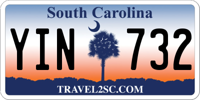SC license plate YIN732