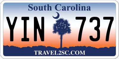 SC license plate YIN737