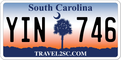 SC license plate YIN746