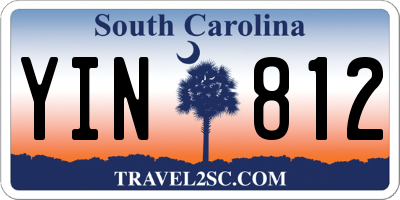 SC license plate YIN812