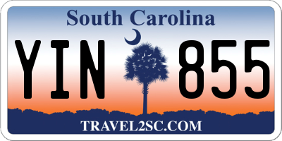 SC license plate YIN855
