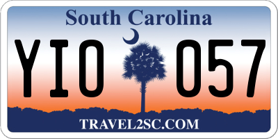 SC license plate YIO057