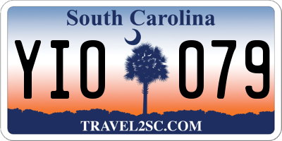 SC license plate YIO079