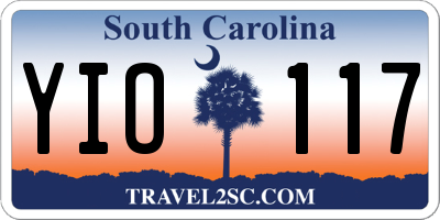 SC license plate YIO117
