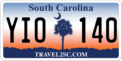 SC license plate YIO140