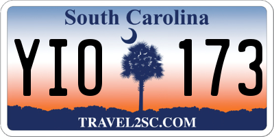 SC license plate YIO173