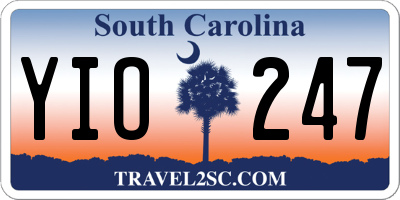 SC license plate YIO247