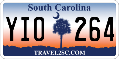 SC license plate YIO264