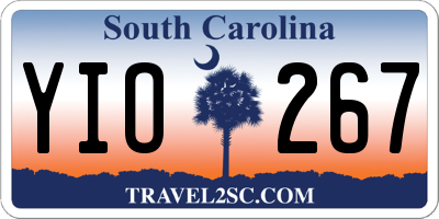 SC license plate YIO267