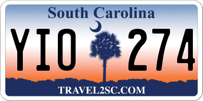 SC license plate YIO274