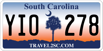 SC license plate YIO278