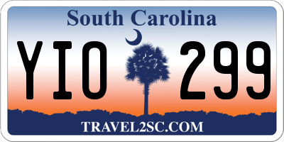 SC license plate YIO299