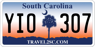 SC license plate YIO307