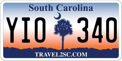 SC license plate YIO340