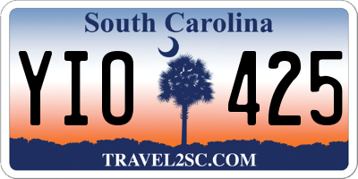SC license plate YIO425