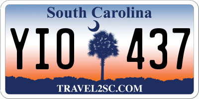 SC license plate YIO437